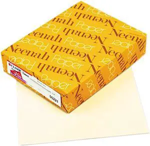 Neenah Paper 05221 Classic Linen Stationery Writing Paper, 24lb, 8-1/2 x 11, Baronial Ivory, 500/Rm