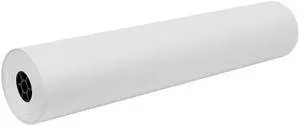 Pacon 101208 Decorol Flame Retardant Art Rolls, 76 lbs., 36" x 1000 ft, Frost White