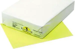Pacon 102200 Kaleidoscope Multipurpose Colored Paper, 24lb, 8-1/2 x 11, Hyper Yellow, 500/Rm
