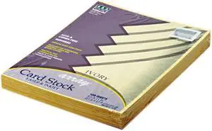 Pacon 101186 Array Card Stock, 65 lbs., Letter, Ivory, 100 Sheets/Pack