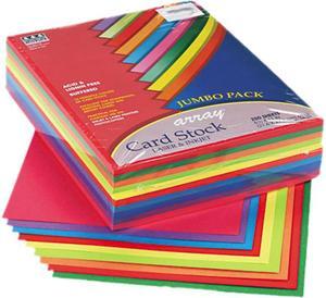 Pacon 101199 Array Card Stock, 65 lbs., Letter, Assorted Lively Colors, 250 Sheets/Pack