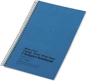National Brand 33560 Subject Wirebound Notebook, College Rule, 6 x 9-1/2, WE, 80 Sheets/Pad