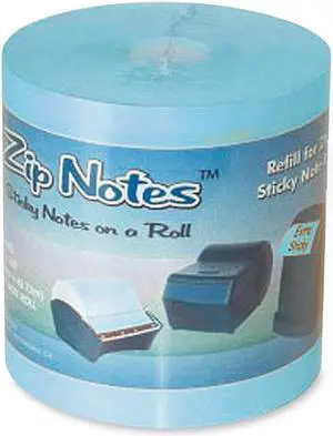 Zip Notes 0025 Note Refill Roll, 150 ft., Blue