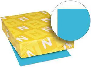 Wausau Paper 22521 Astrobrights Colored Paper, 24lb, 8-1/2 x 11, Lunar Blue, 500 Sheets/Ream