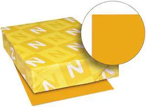 Wausau Paper 22651 Astrobrights Colored Paper, 24lb, 8-1/2 x 11, Cosmic Orange, 500 Sheets/Ream
