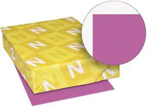 Wausau Paper 22871 Astrobrights Colored Card Stock, 65 lbs., 8-1/2 x 11, Planetary Purple, 250 Shts