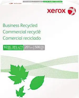 Xerox 3R6296 Multipurpose Paper, 92 Brightness, 20lb, 8-1/2 x 11, White, 500 Sheets/Ream