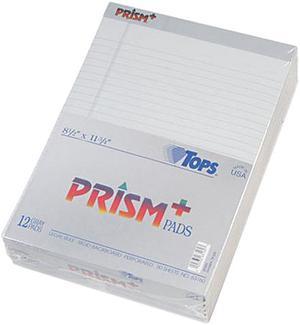 Tops 63160 Prism Plus Colored Pads, Legal Rule, Letter, Gray, 50-Sheet Pads, 12/Pack