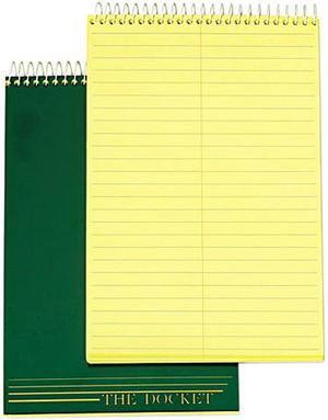 Tops 63851 Docket Steno Pad, Gregg Rule, 6 x 9, Canary, 100 Sheets/Pad