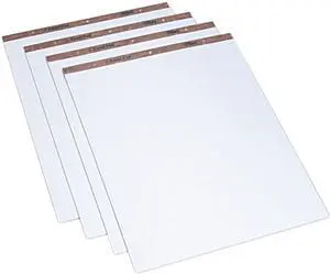 Tops 7900 Easel Pads, Quadrille Rule, 27 x 34, White, 50-Sheet Pads, 4 Pads/Carton