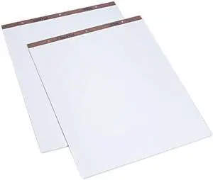 Tops 7903 Easel Pads, Unruled, 27 x 34, White, 50-Sheet Pads, 2 Pads/Carton
