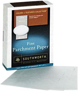 Southworth 974C Parchment Specialty Paper, 24 lbs., 8-1/2 x 11, Gray, 500/Box
