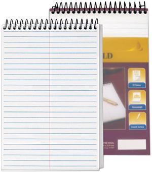 Tops 99708 Docket Gold Spiral Steno Book, Gregg Rule, 6 x 9, White, 100 Sheets/Pad