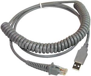 Datalogic 90A051922 Cab-412 Sh3314, Coiled 9.8' Usb Cable