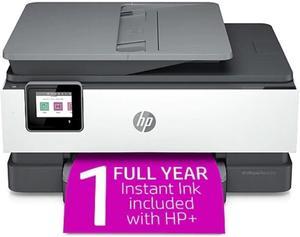 HP OfficeJet Pro 8034e Wireless Color All-in-One Printer with 1 Full Year Instant Ink with HP+ (1L0J0A#B1H)