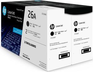 HP 26A Toner Cartridge - Black - 2 Pack CF226AD