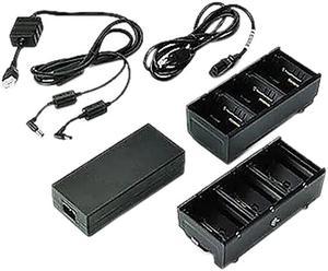 Zebra SAC-MPP-6BCHUS1-01 Dual 3-Slot Battery Charger Connected via Y Cable with Power Supply, Y-Cable and US Power Cord