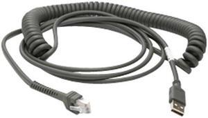 MOTOROLA CBA-U09-C15ZAR 15FT CABLE USB COILED CONNECTOR