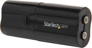 StarTech.com ICUSBAUDIOB USB Interface Black Audio Adapter