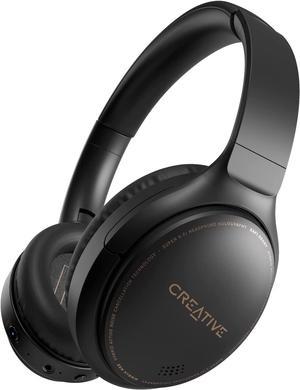 Creative Zen Hybrid (Black) Wireless Over-Ear Headphones with Hybrid Active Noise Cancellation, Ambient Mode, Up to 27 Hours (ANC On), Bluetooth 5.0, AAC, Built-in Mic, Foldable