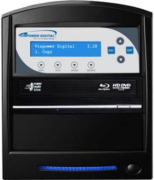 Vinpower SharkBluCP 1 to 1 Blu-ray DVD CD BDXL Burner Duplicator Add Copy Protection Copier Model SharkBluCP-S1T-BK