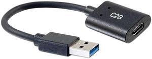 C2G USB C to USB Adapter SuperSpeed USB Adapter 6" 5Gbps F/M 54428
