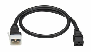 Tripp Lite series P036-EN3-6 Power Extension Cord - 12 Gauge - 250 V AC / 20 A - Black - 3 ft Cord Length - IEC 60320 C19 / IEC 60320 C20 - P-Lock, Lockable - 6 Pack - P036-EN3-6