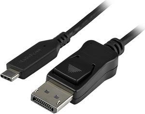 StarTech 5.9 ft USB-C to DisplayPort 1.4 M/M Adapter Cable CDP2DP141MB