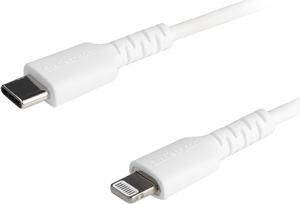 StarTech 6.6ft USB C to Lightning Cable Heavy Duty Lightning Cable RUSBCLTMM2MW