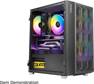 Antec NX200M Micro-ATX Tower, Mini-Tower Computer Case with 120mm Rear Fan Pre-Installed, Mesh Design in Front Panel Ventilated Airflow, NX Series, Black