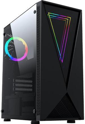Raidmax P805 ATX Gaming Computer Case USB 3.0 Front ARGB LED Strip Tempered Glass with 120mm ARGB LED Fan