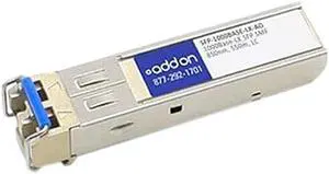 AddOn MSA Compliant 1000Base-LX SFP Transceiver (SMF, 1310nm, 10km, LC) - 100% application tested and guaranteed compatible