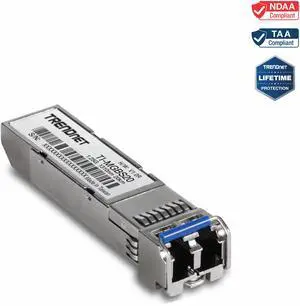 TRENDnet TI-MGBS20, 1000Base-LX Industrial SFP Single- Mode LC Module (20km), Lifetime Protection