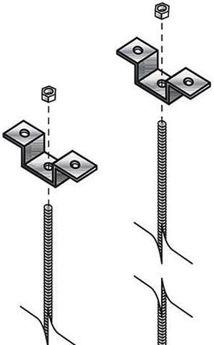 LADDER RACK THREADED CEILING KIT, GSA, TAA, 45 DAY STANDARD RETURN POLICY