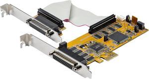 StarTech.com PEX8S1050LP 8-Port PCI Express Serial Card - 16C1050 UART RS232 - PCIE Low Profile Bracket - DB9 Serial Card (PEX8S1050LP)