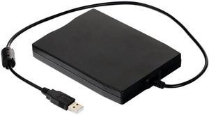 CORN USB Floppy Drive 3.5" USB External Floppy Disk Drive Portable 1.44 MB FDD USB Drive Plug and Play for PC Windows 10 7 8 Windows XP Vista Mac Black
