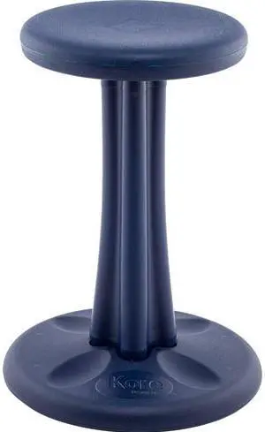 Kore Pre-teen Wobble Chair - Age 10-11 , Grade 5-6, Dark Blue (18in) Flexible Seating Stool for Classroom, Home & School, ADD/ADHD - Made in USA