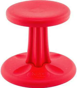 Kore Wobble Chair - Age 4-5 yrs, Red (12in) Flexible Seating Stool for Classroom, Preschool, Kindergarten & Elementary School - Made in the USA