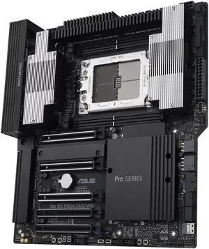 Asus AMD TR5 CEB workstation motherboard - CPU and memory overclocking ready - robust 36 power-stage design - PCIe 5.0 x 16, PCIe 5.0 M.2, 10 Gb and 2.5 Gb LAN - PRO WS TRX50-SAGE WIFI-SI WIFI6E Asus AMD TR5 CEB workstation motherboard - CPU and memory overclocking ready - robust 36 power-stage design - PCIe 5.0 x 16, PCIe 5.0 M.2, 10 Gb and 2.5 Gb LAN - PRO WS TRX50-SAGE WIFI-SI WIFI6E