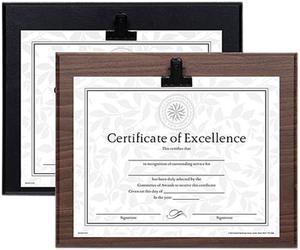 Dax Plaque with Metal Clip, Wood, 8 1/2 X 11 Insert, Black N15618CBT