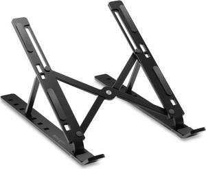 Kensington Collapsible Aluminum Laptop Riser Up to 16" Screen Support 11.02 lb Load Capacity Desktop Aluminum, Silicone Steel  Black