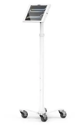 Compulocks iPad Pro M4 11" Apex Enclosure Rolling Cart - Rise Freedom White  MCRSTDW11PAPX4W