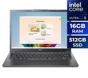 Acer Aspire 14" WUXGA Touchscreen AI Copilot+ PC Ultra 5-226V 16GB 512GB SSD Steel Gray