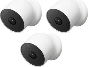 Nest Cam 3 Pack, Indoor/Outdoor camera w/ battery, White