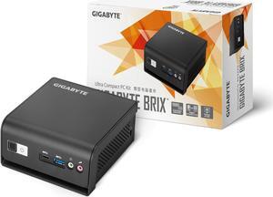 GIGABYTE BRIX GB-BMCE-4500C Black Ultra PC Kit (barebone Mini PC) with Intel® Celeron® Processor N4500 - Memory and Storage Sold Separately