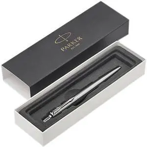 Parker Jotter Retractable Ballpoint Pen Stainless Steel w/Blue Ink Fine 1953170
