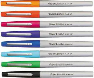 Paper Mate Pen,Flair Ultfine, 8,Ast 1927694