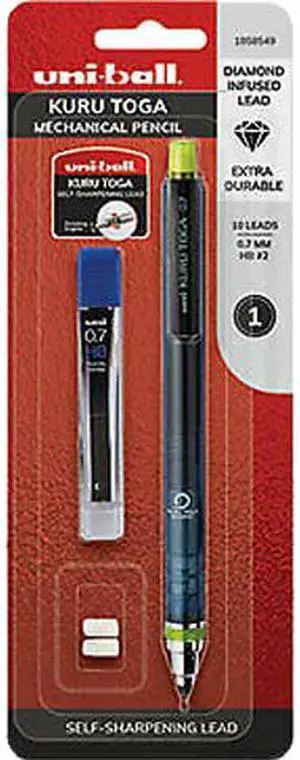 Uni-Ball Pencil,Ub Kurutoga .7m,Bk 1858549