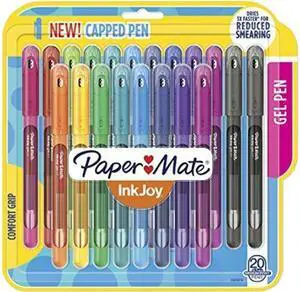 InkJoy Stick Gel Pen, Medium 0.7 mm, Assorted Ink/Barrel, 20/Pack 2023018