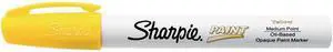 Permanent Paint Marker, Medium Bullet Tip, Yellow, Dozen 2107619